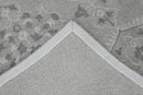 Traditional Silver and Gray Hand Tufted 5x8 Wool Area Rug