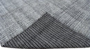 Modern Contemporary Black and White Hand Loom Wool 5x8 Area Rug