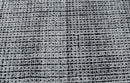 Modern Contemporary Black and White Hand Loom Wool 5x8 Area Rug