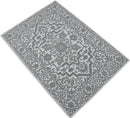 Gray and Silver Traditional Design Hand Tufted 5x8 Wool Area Rug
