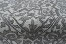 Gray and Silver Traditional Design Hand Tufted 5x8 Wool Area Rug