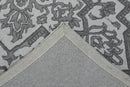 Gray and Silver Traditional Design Hand Tufted 5x8 Wool Area Rug