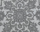 Gray and Silver Traditional Design Hand Tufted 5x8 Wool Area Rug