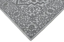 Gray and Silver Traditional Design Hand Tufted 5x8 Wool Area Rug