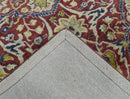 Traditional Red and Camel Hand Tufted 5x8 Wool Area Rug