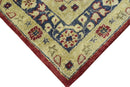 Traditional Red and Gold Hand Tufted 5x8 Wool Area Rug