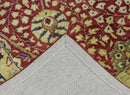 Traditional Red and Gold Hand Tufted 5x8 Wool Area Rug