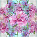Voguish Large Pink Flowers Wallpaper Chic