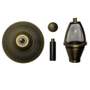 PLB17 Cast Brass LED Bell Shaped Lamp Ready Low Voltage Pathway Outdoor Landscape Lighting Fixture