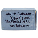 Sandhill Hand Painted Crane Coasters | Set of 6 | 4" x 4" | The Painted Attic