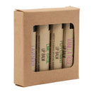 Lip Balm Set | Pack of 4  | Includes Peppermint, Vanilla Rose, Lime Basil, And Lavender Scents | The Salvy Lady