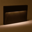 STLA08 6 Pack 3W 3000K Bronze Rectangular Waterproof Horizontal Surface Mount LED Stairs Step Light Fixture