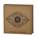 6-Piece Snowflake Cookie Cutter Set Book Box | Holiday Gift Set for Baker
