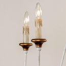6-Light French Country Candle-Style Chandelier in Distressed