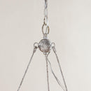 6-Light Modern Wood Wheel Chandelier