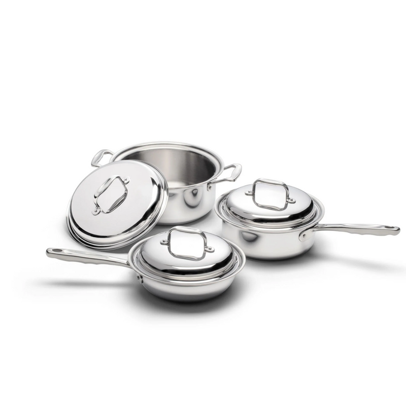 6 Piece Stainless Steel Cookware Set