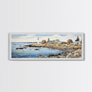 Maine Art Framed Canvas Print - Modern High-Quality Gicle Artwork, Eco Friendly and Durable - Framed Canvas Perfect for Gifts and Home Decor