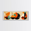 Retro Style MCM Abstract Art, Geometric Patterns, Above Sofa Modern Art, Modern Home Decor, Boho Style Minimalist Wall Art