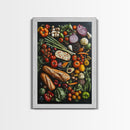 Retro Food Wall Art Canvas Print, Kitchen Decor, Kitchen Painting, Dining Room Painting, Modern Farmhouse Wall Art