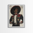 The Matador Painting Print, Chicano Art Framed Canvas Print, Traditional Mexican Wall Decor, Mexican Wall Art, Cultural Decor, Vibrant Decor