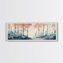 Original Birch Forest Oil Painting Print, Birch Tree Art, Birch Tree Painting, Panoramic Wall Art, Centerpiece Art, Statement Piece Art, Custom Art