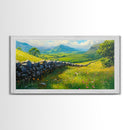 Hadrian's Wall Canvas Print, Roman Art, Framed Art, Roman Painting, England History Wall Art
