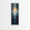 Forest Sunrise Pathway Framed Canvas Print | Smoky Mountain Art | Rustic Decor | Bedroom Art | Fall Artwork | Landscape Painting