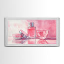 Light Pink Wall Art Canvas Print, Modern Minimalist Art, Whimsical Home Decor, Therapy Art Piece, Light Pink Abstract Art Gift Idea