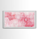 Intricate Lace Pattern Framed Canvas Print, Sacred Geometry Art, Light Pink Abstract Wall Art, Feminine and Minimalist Home Decor