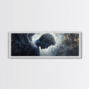 Serene Angel Framed Canvas Print Dark Angels Wall Art Moody Painting Elegant Bedroom Art Goddess Inspired Original Living Room Decor