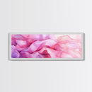 Pink Abstract Wave Canvas Print Bedroom Wall Art Horizontal Light Pink Wall Art Feminine Decor Minimalist Above Sofa Framed Art