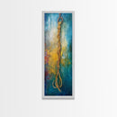 Nautical Rope, Coastal Decor, Rustic Wall Art, Nautical Painting, Wabi Sabi Art, Framed Canvas Print, Bedroom Art, Gift Idea