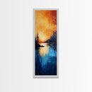 Fiery Sunset, Moody Landscape, Wabi Sabi Art, Rustic Wall Art, Southwest Art, Above Bed Wall Art, Extra Wide Art