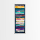 Textile Abstract, Colorful Patterns, Woven Design, Framed Canvas Print, Moroccan wall art, geometric wall art, boho art, vibrant art