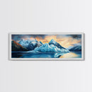 Iceberg Landscape Canvas Print, Arctic Ocean Wall Art, Blue Glacier Nature Art, Winter Wilderness Decor, Mountain Explorer Gift