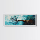 Twisted Roots, Sky Tree, Surreal Nature Art, Canvas Print, Abstract Landscape, Whimsical Wall Decor, Earthy Tones, Nature Inspired Art