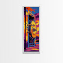Bank Vault, Abstract Industrial Art, Bold Metal Print, Dramatic Surreal Decor, Unique Office Wall Art, Framed Canvas Print