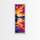 Fire Sky, Fiery Sunset, Vibrant Landscape, Dramatic Wall Art, Canvas Print, Living Room Decor, Abstract Nature, Bold Colors