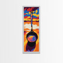 Sunrise Pan, Kitchen Wall Art, Culinary Aesthetic, Framed Canvas Print, Cooking Inspired Decor, Retro Style, Unique Chef Gift, Modern Art