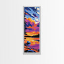 Majestic Sky View, Canvas Print, Dramatic Sunset Clouds, Vibrant Nature Art, Dreamy Home Decor, Colorful Landscape, Relaxing Wall Art