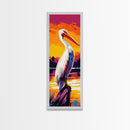 Majestic Pelican Artwork, Canvas Print, Vibrant Coastal Wildlife, Nature-Inspired Wall Decor, Beach House Aesthetic, Animal Art