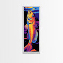 Golden Fish, Fishing, Bold, Vibrant, Canvas Print, Fisherman Wall Art, Outdoor Enthusiast Decor, Man Cave Artwork, Unique Nature Art