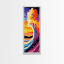 Giant Wave, Ocean Art, Framed Canvas Print, Surf Wall Art, Nautical Decor, Beach House Painting, Coastal Wall Art, Sea Lovers Gift