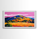 Golden Hills, Sunset Glow, Mountain Scene, Canvas Print, Rustic Home Decor, Nature Lover Gift, Cozy Cabin Art, Autumn Colors