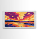 Volcanic Eruption, Fiery Mountain, Dramatic Sky, Canvas Print, Vibrant Wall Art, Adventure Decor, Bold Landscape, Office Wall Art