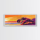 Giant Lobster Art, Surreal Ocean Scene, Coastal Wall Decor, Beach Home Accent, Sea Life Artwork, Dining Room Art, Canvas Print