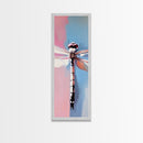 Dragonfly Close-Up, Nature Abstract, Insect Art, Canvas Print, Soft Color Wall Decor, Modern Home, Botanical Aesthetic, Living Room Art