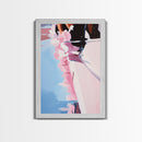 Floral Reflection, Dreamy Water Art, Pastel Painting, Feminine Wall Decor, Tranquil Aesthetic, Bedroom Wall Art, Framed Canvas Print
