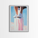Standing Tall, Confidence, Minimalist Art, Modern Home Decor, Pastel Wall Art, Motivational Art, Living Room Wall Art, Canvas Print