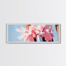 Flower Bicycle, Romantic Aesthetic, Feminine Wall Art, Soft Pastel Painting, Canvas Print, Bedroom Wall Art, French Chic Decor
